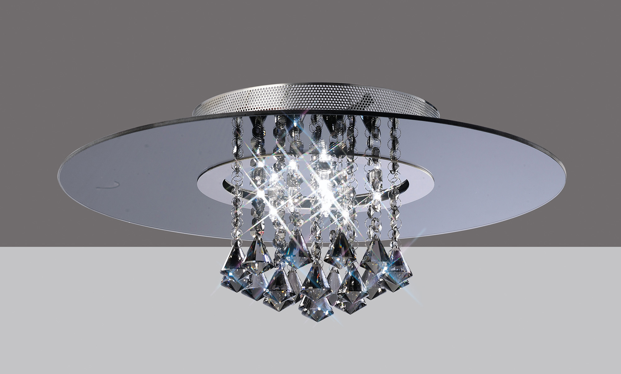 IL31005  Starda Crystal  Flush Ceiling Round 8 Light